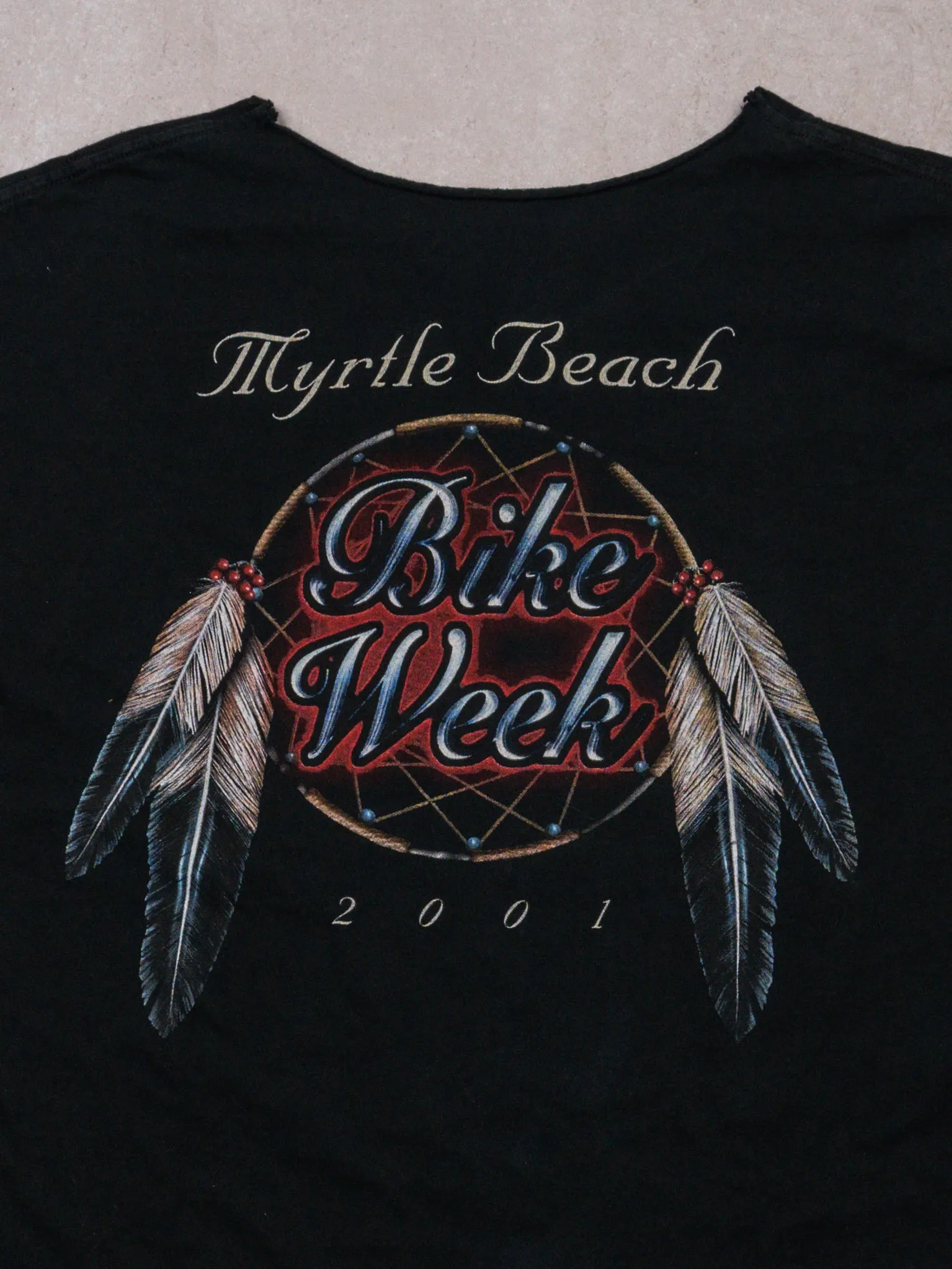 Vintage '01 Betty Boop Bike Week Myrtle Week Boxy Tee (L)