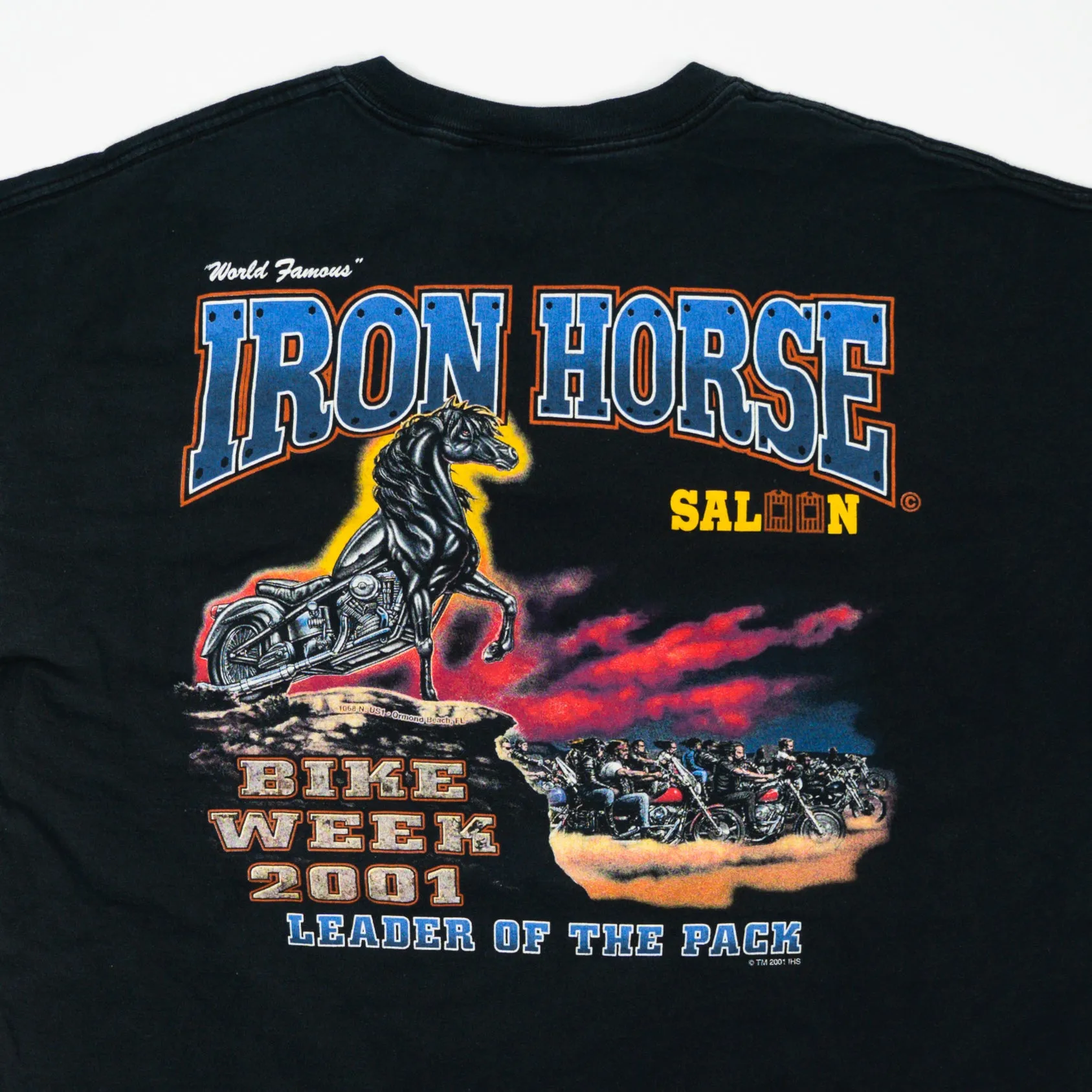 Vintage '01 Iron Horse Saloon Bike Week Tee (XL)