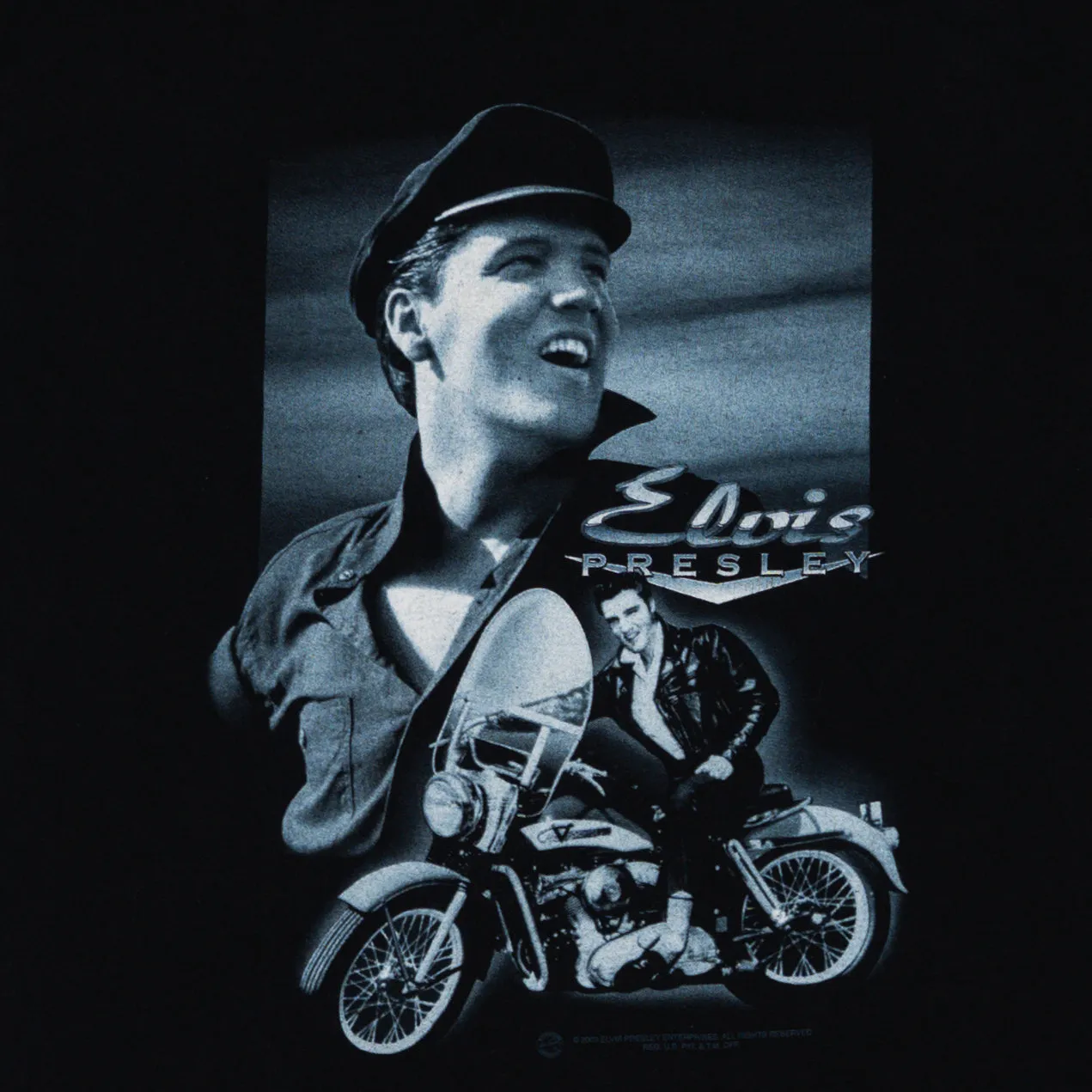 Vintage '03 Elvis Presley Motorcycle Tee (S)