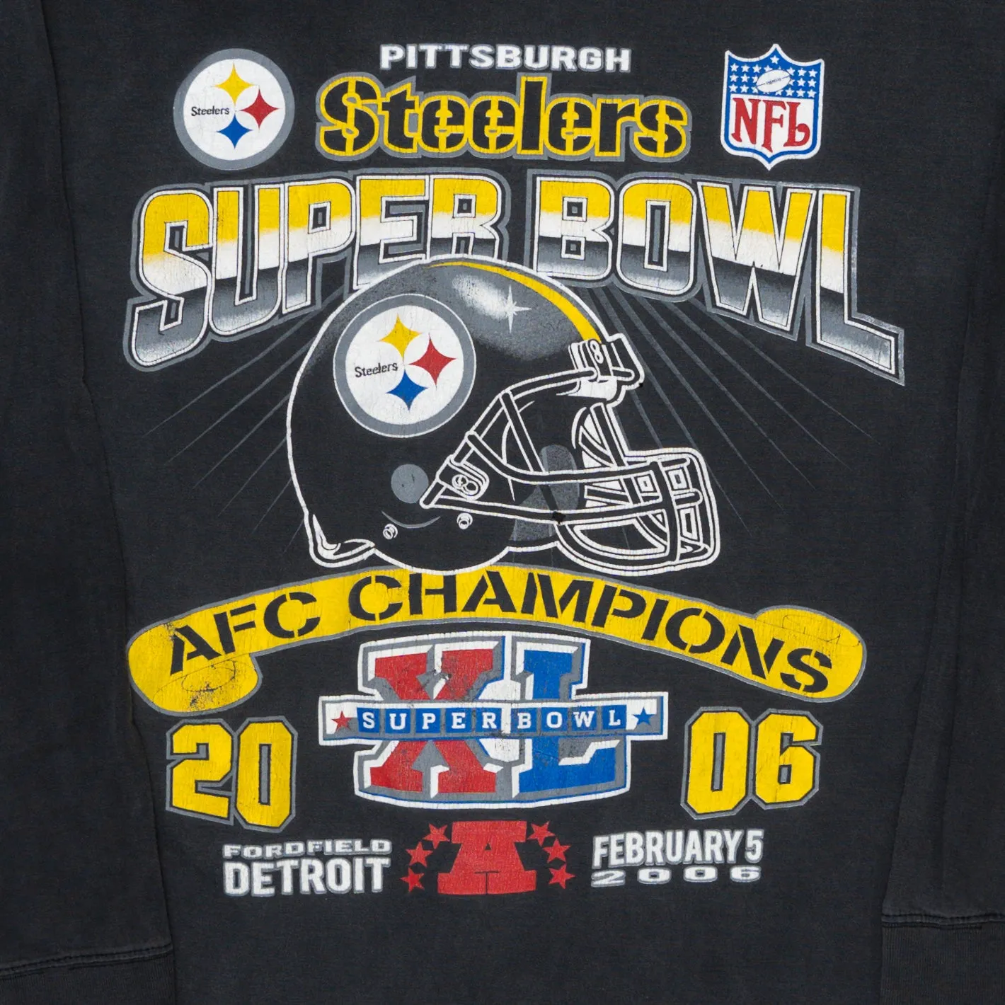 Vintage '06 Steelers Super Bowl AFC Champs Long Sleeve (L)