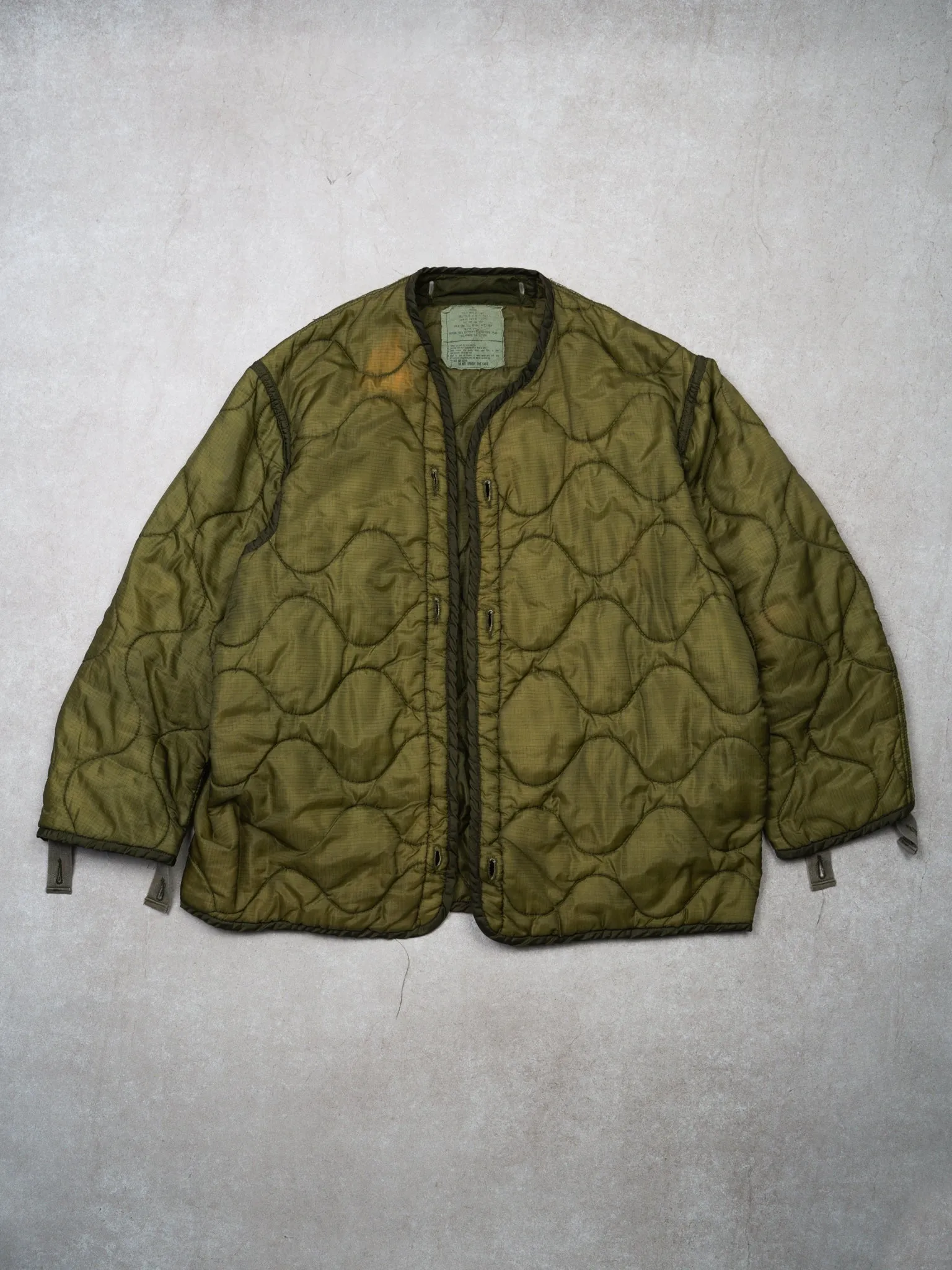 Vintage '86 Green Army Liner Jacket (L/XL)