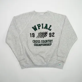 Vintage '92 Grey WPIAL Cross Country Championship Crewneck (L)