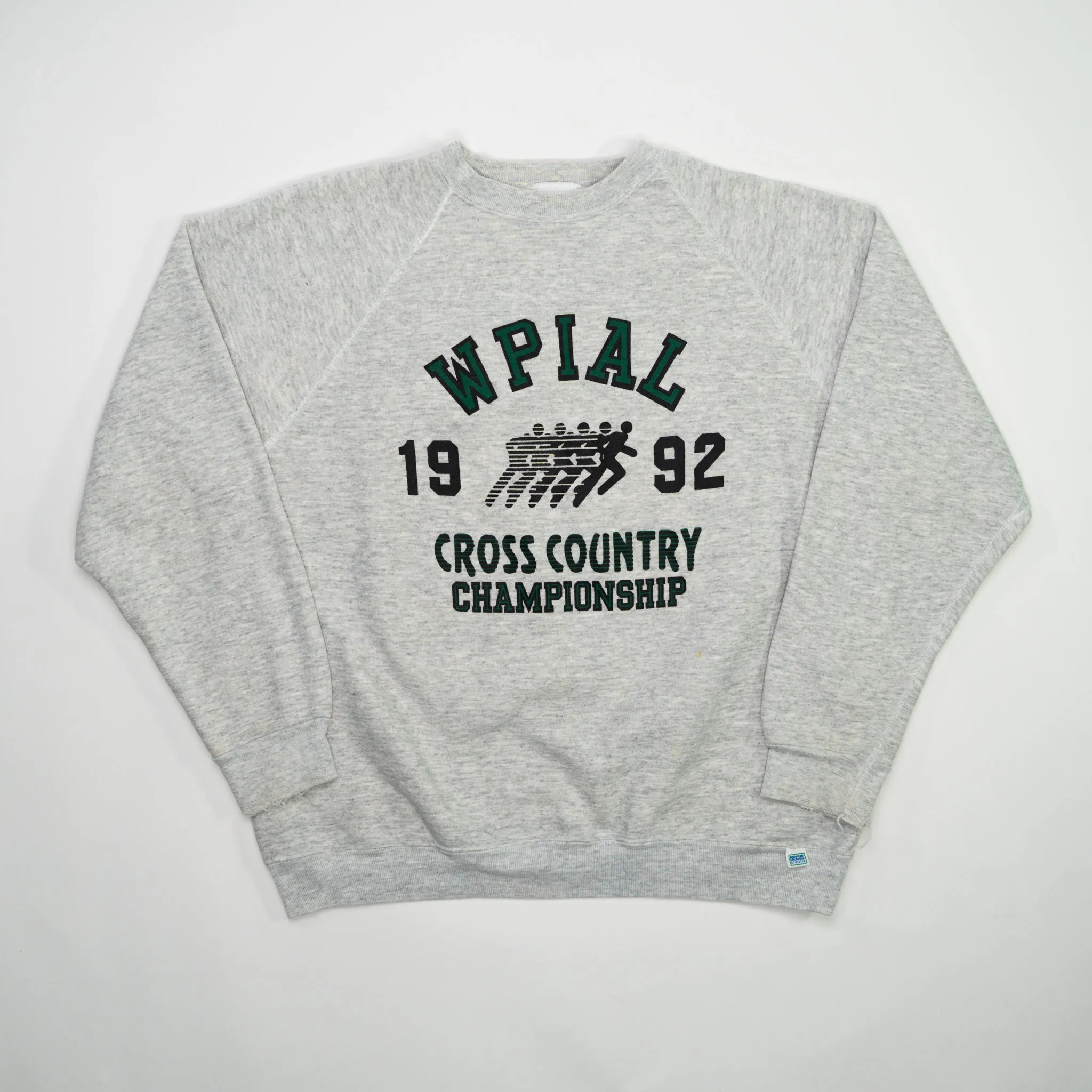 Vintage '92 Grey WPIAL Cross Country Championship Crewneck (L)