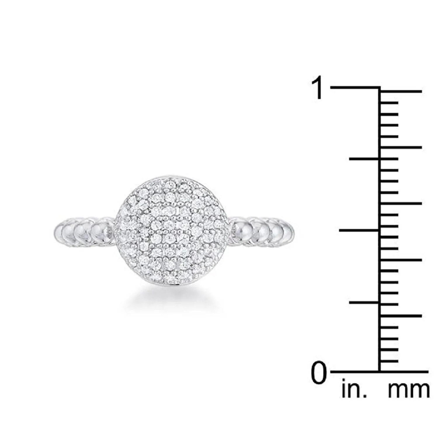 WildKlass Stunning CZ Rhodium Plated Ring