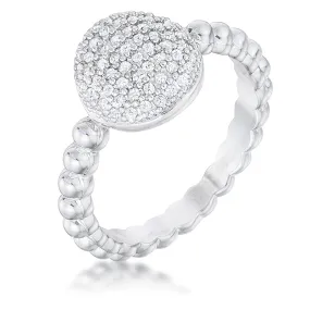 WildKlass Stunning CZ Rhodium Plated Ring