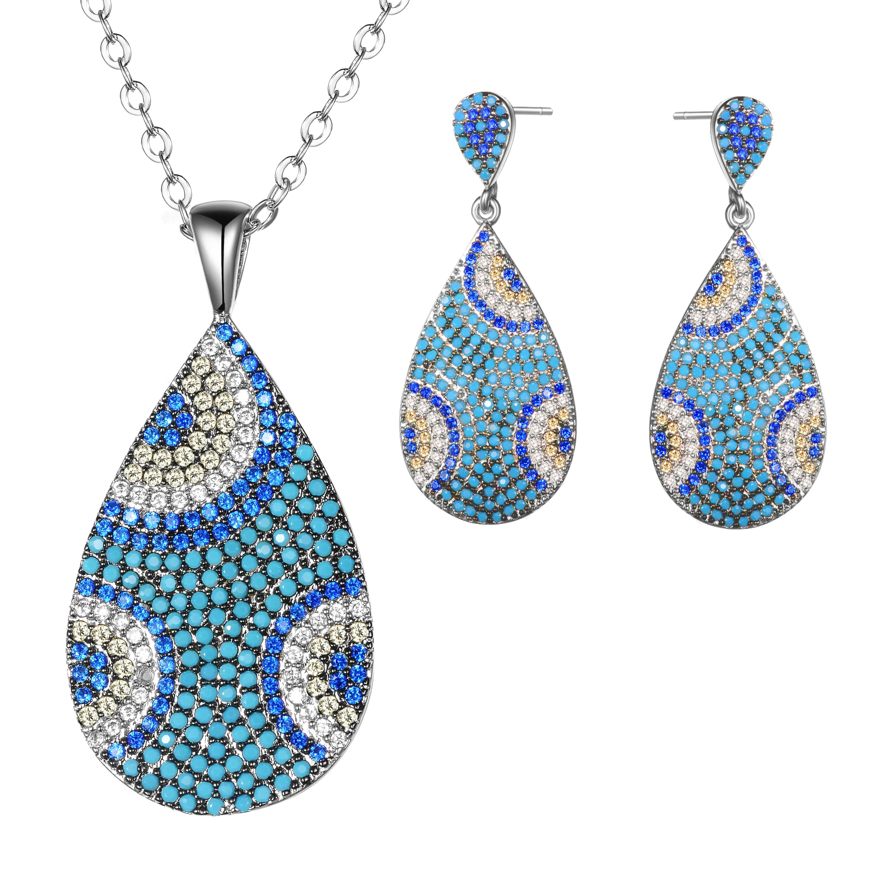 Women's Fashion CZ Evil eye Jewelry Sets