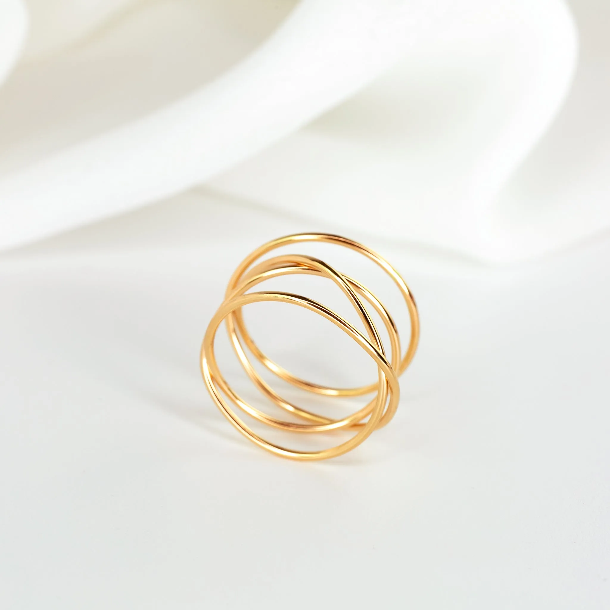 Woven 4-Band Ring