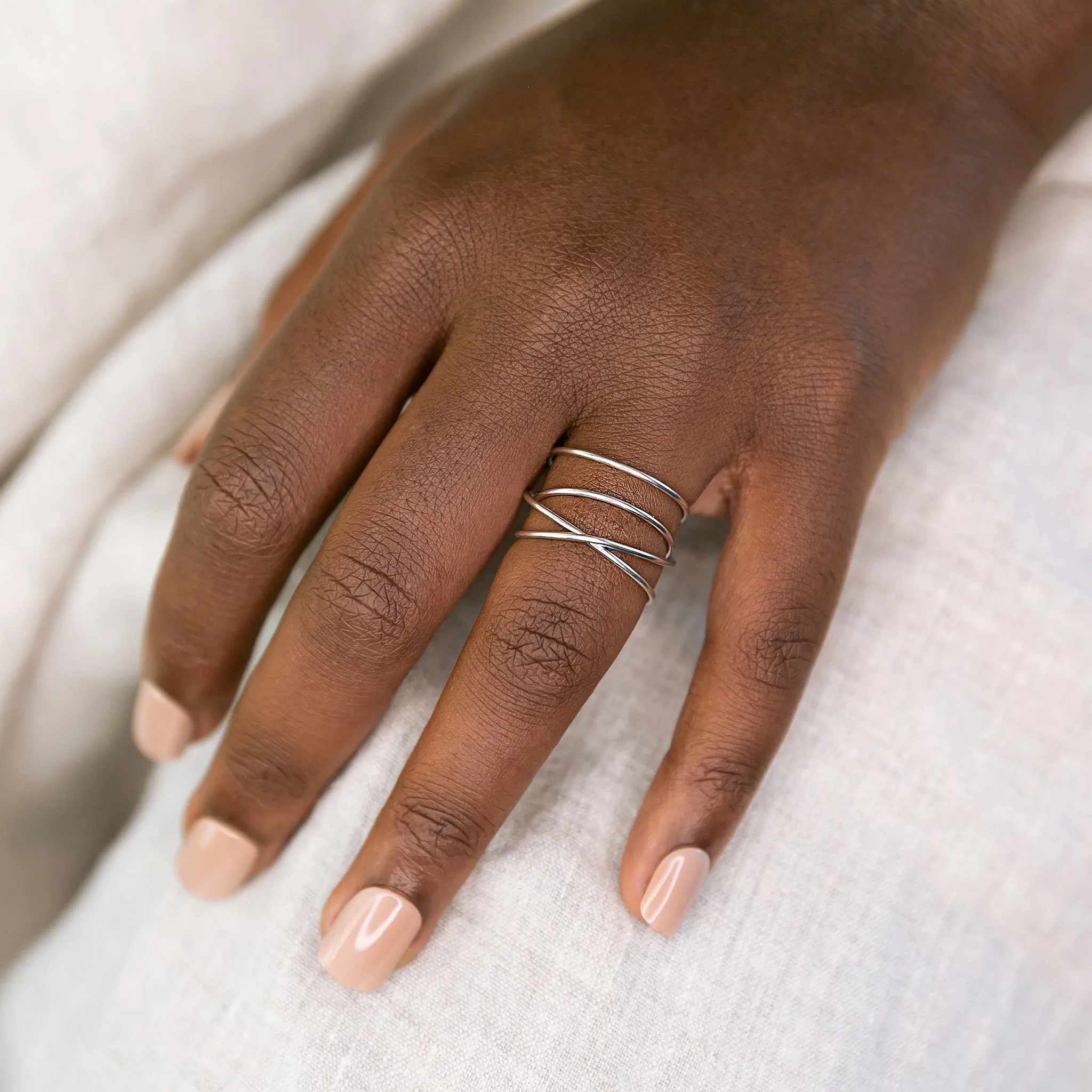 Woven 4-Band Ring