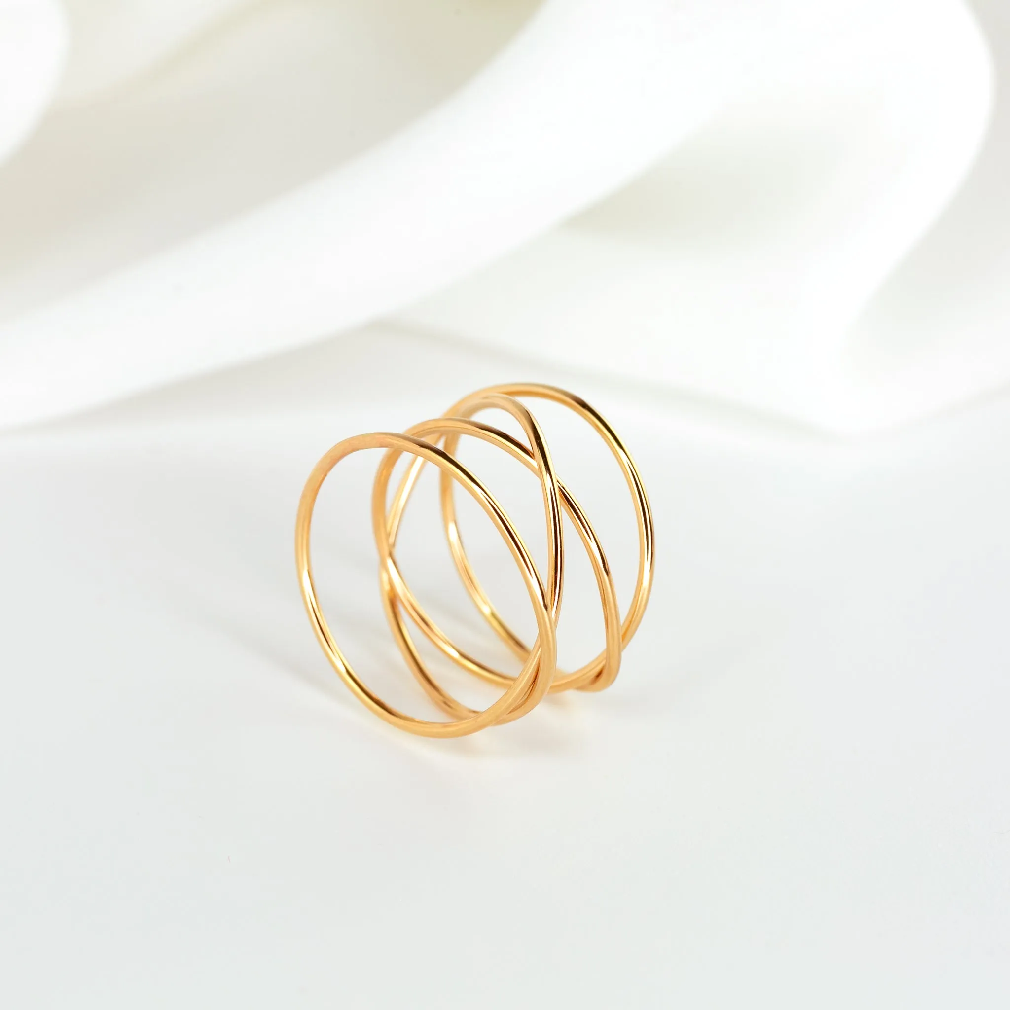 Woven 4-Band Ring