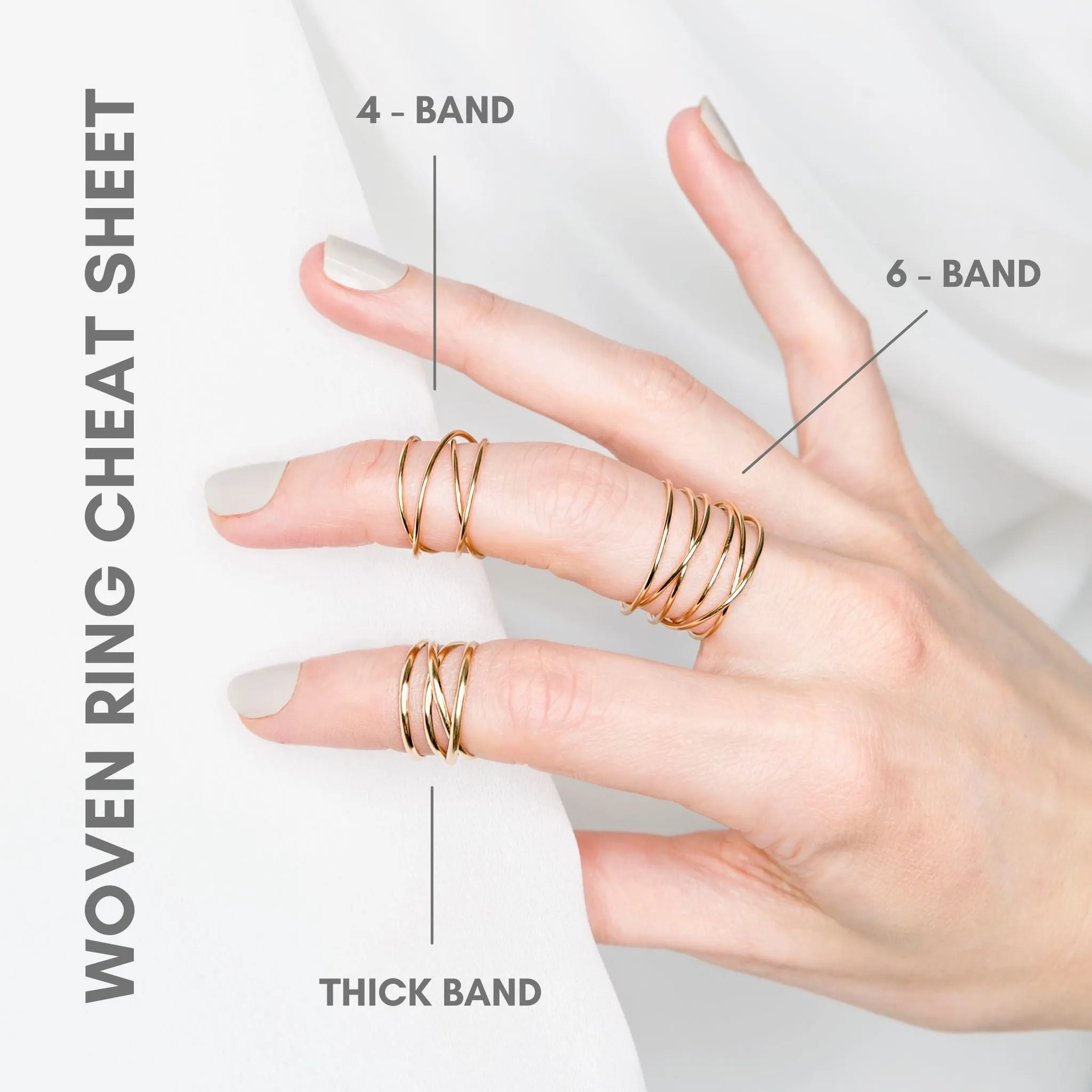 Woven 4-Band Ring