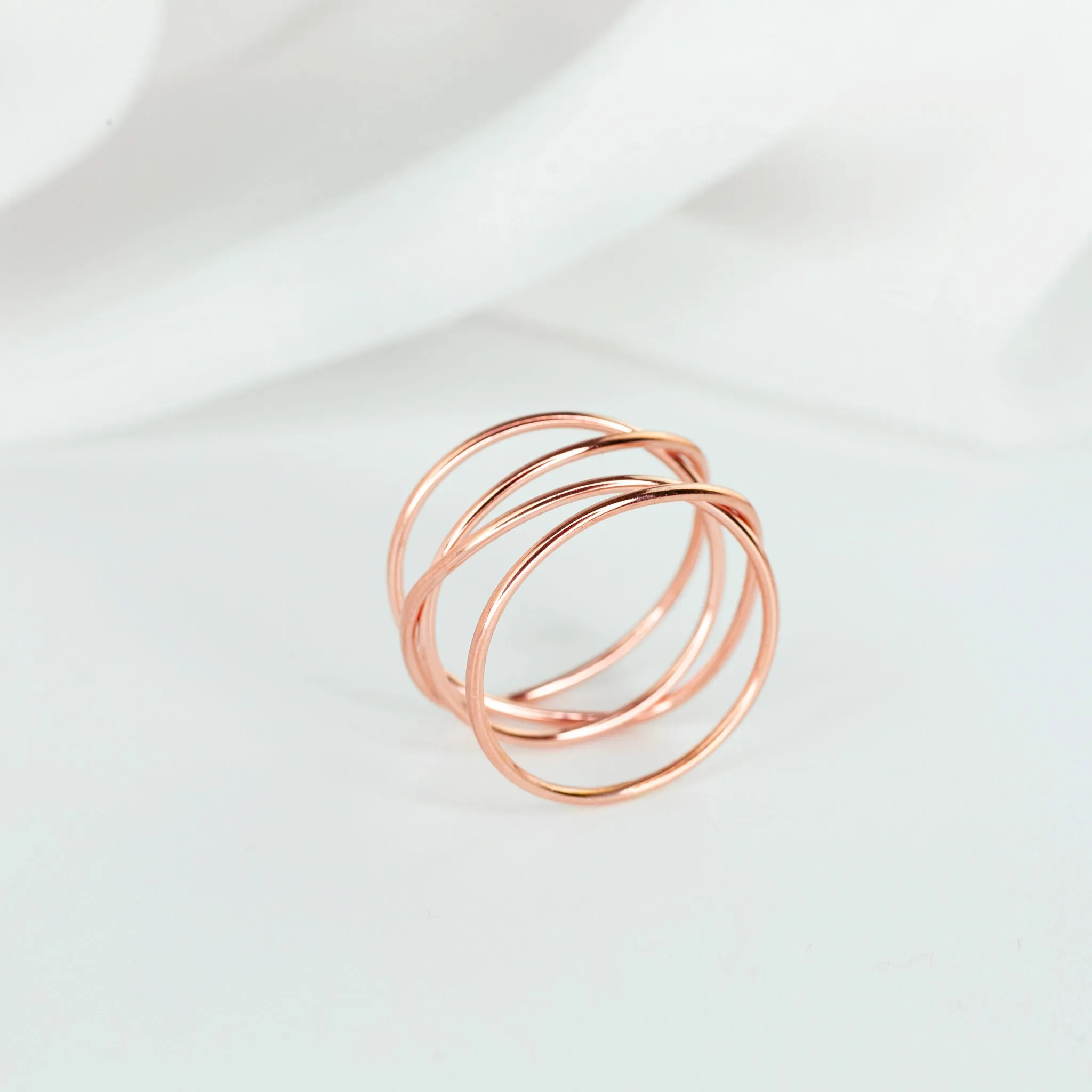 Woven 4-Band Ring