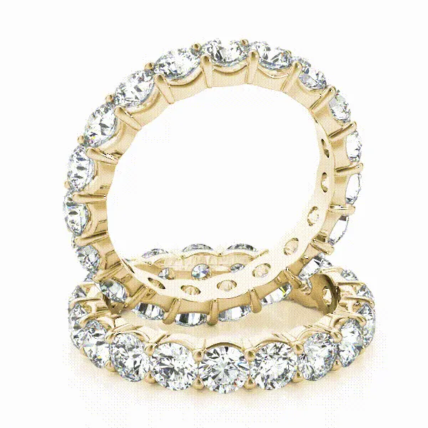 XENA 5.7 Carat Diamond Eternity Band in 14K - 18K Gold or Platinum 40 pointer G Color SI1 Clarity U Shape Shared Prong By Mike Nekta SIZE 5 to 6.5